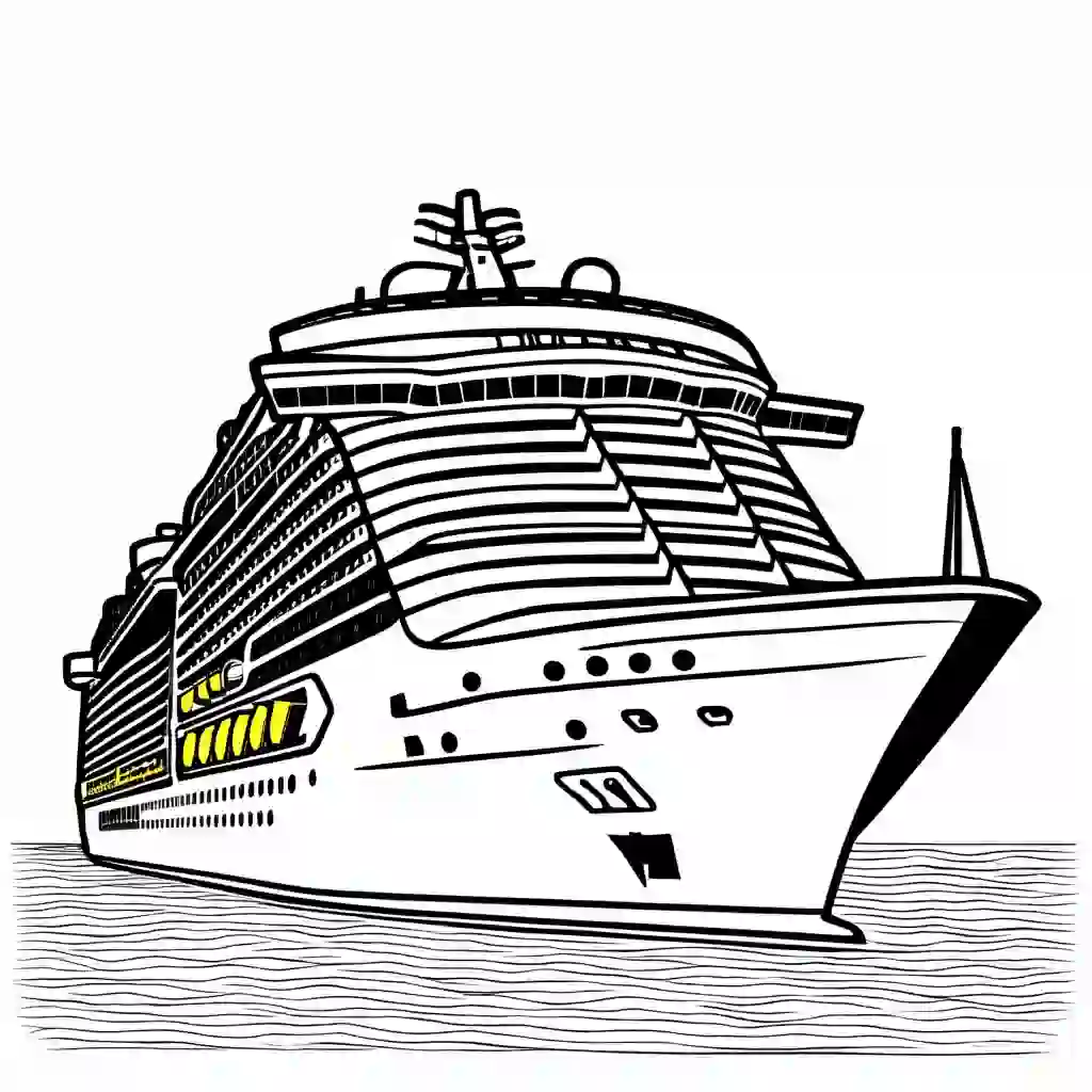 Allure of the Seas coloring pages